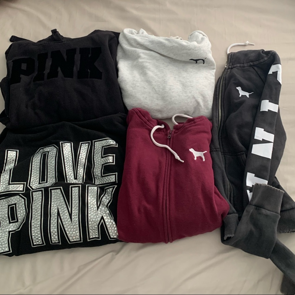 BUNDLE❣️Victoria’s Secret pink sweaters